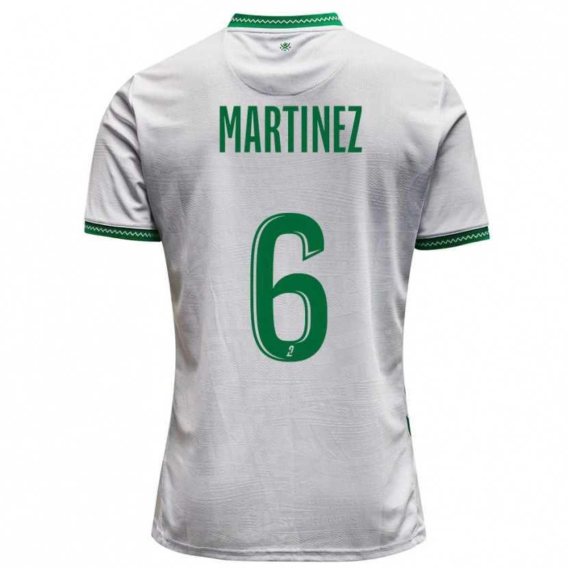 Danxen Dames Lisa Martinez #6 Wit Groen Uitshirt Uittenue 2025/26 T-Shirt België