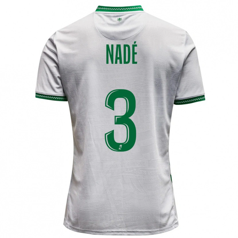 Danxen Dames Mickaël Nadé #3 Wit Groen Uitshirt Uittenue 2025/26 T-Shirt België