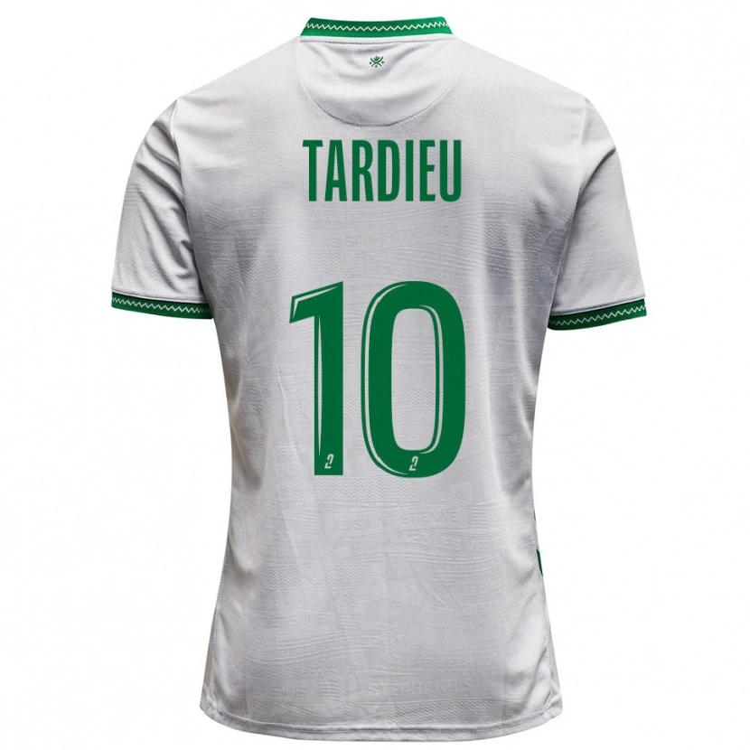 Danxen Dames Florian Tardieu #10 Wit Groen Uitshirt Uittenue 2025/26 T-Shirt België