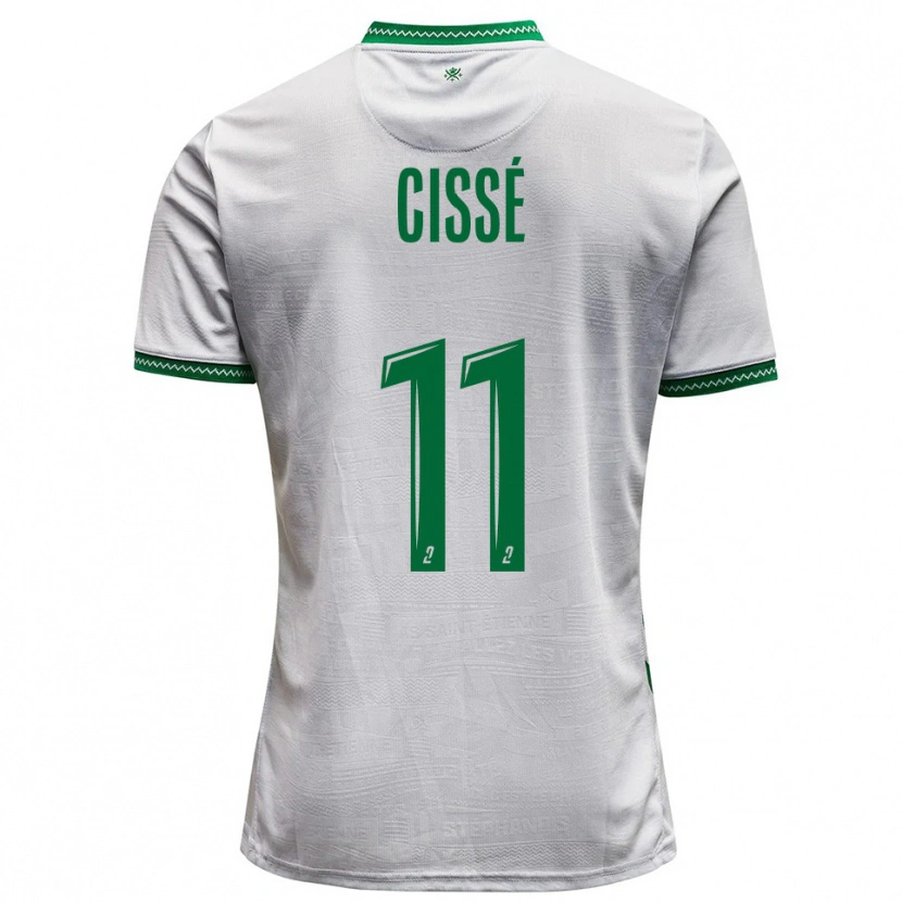 Danxen Dames Karim Cissé #11 Wit Groen Uitshirt Uittenue 2025/26 T-Shirt België