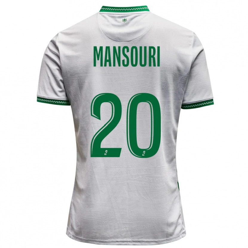 Danxen Dames Ilyes Mansouri #20 Wit Groen Uitshirt Uittenue 2025/26 T-Shirt België
