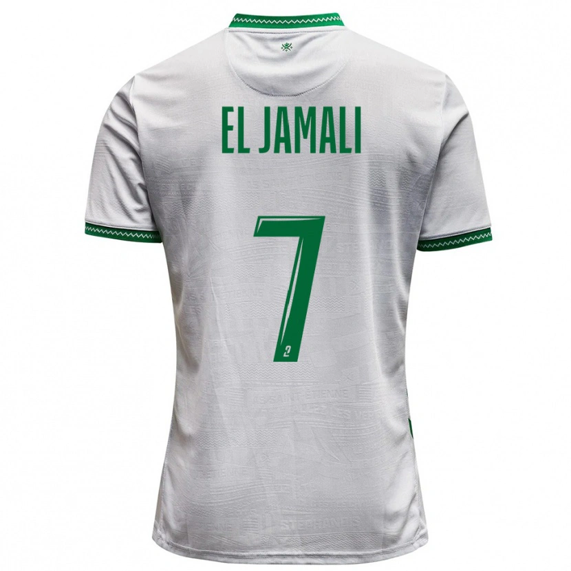 Danxen Dames Nadir El Jamali #7 Wit Groen Uitshirt Uittenue 2025/26 T-Shirt België