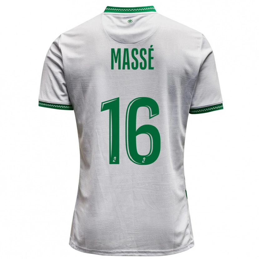 Danxen Dames Maël Massé #16 Wit Groen Uitshirt Uittenue 2025/26 T-Shirt België