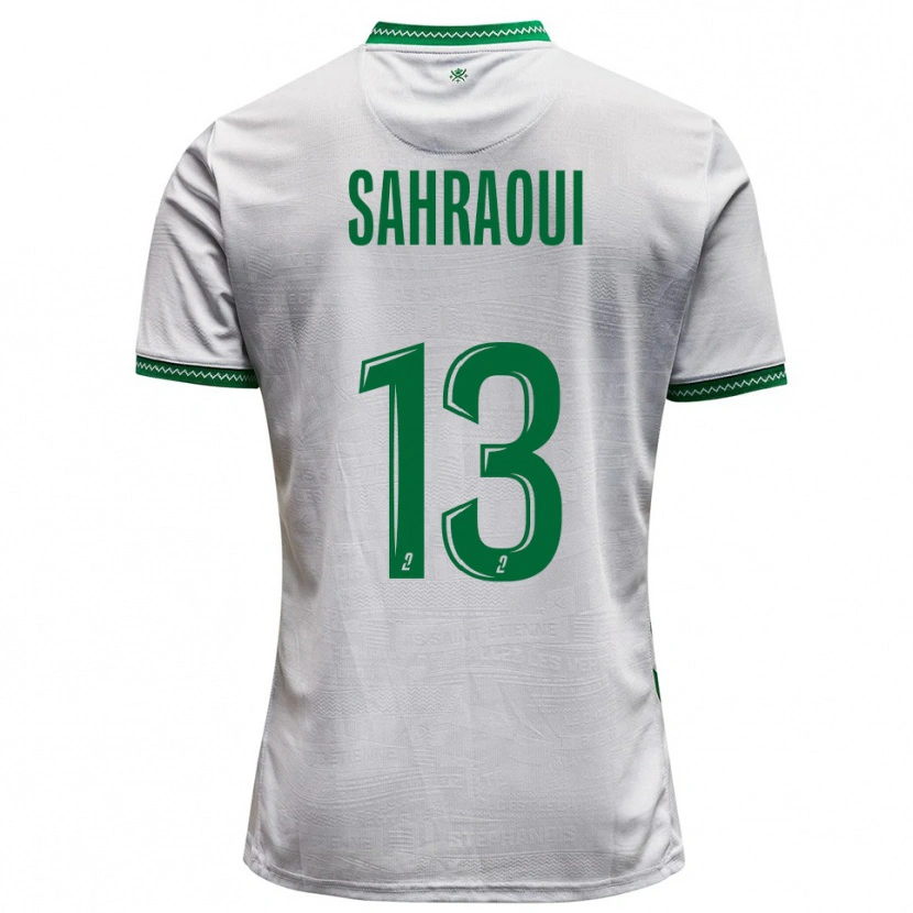 Danxen Dames Jebryl Sahraoui #13 Wit Groen Uitshirt Uittenue 2025/26 T-Shirt België