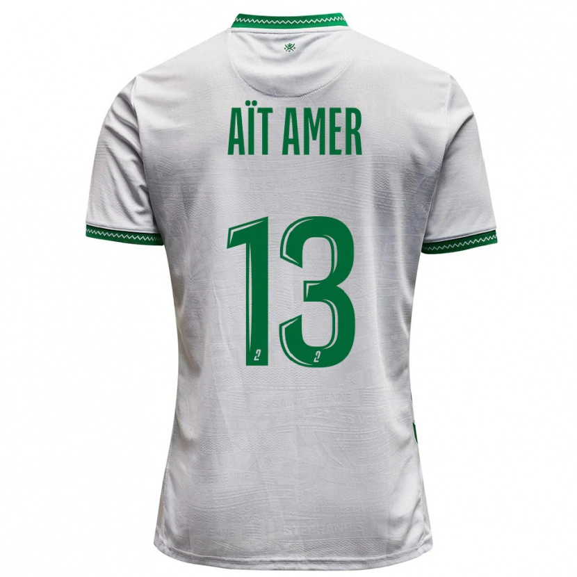 Danxen Dames Rayan Aït Amer #13 Wit Groen Uitshirt Uittenue 2025/26 T-Shirt België