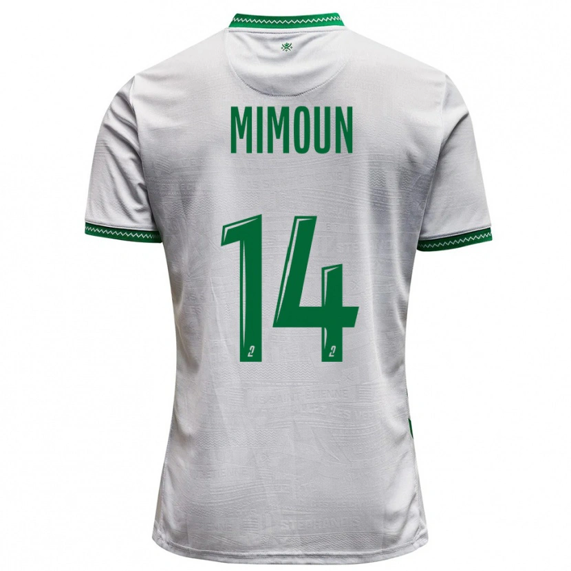Danxen Dames Yanis Mimoun #14 Wit Groen Uitshirt Uittenue 2025/26 T-Shirt België