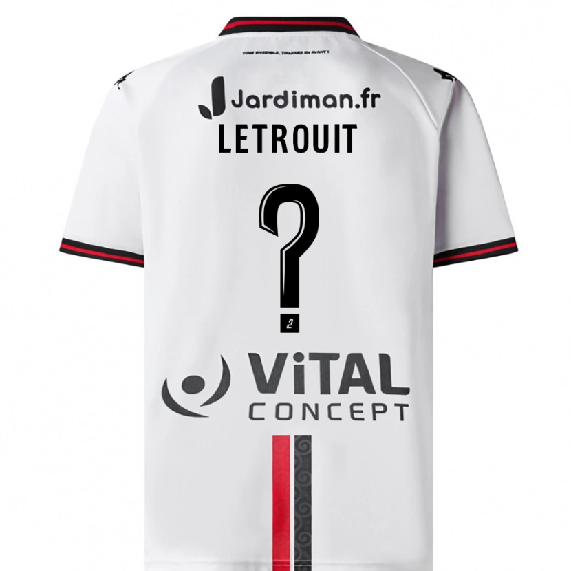 Danxen Dames Evan Letrouit #0 Wit Rood Uitshirt Uittenue 2025/26 T-Shirt België