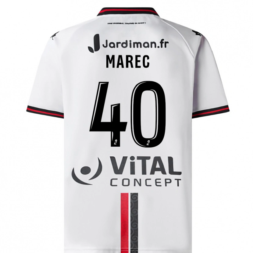Danxen Dames Noah Marec #40 Wit Rood Uitshirt Uittenue 2025/26 T-Shirt België