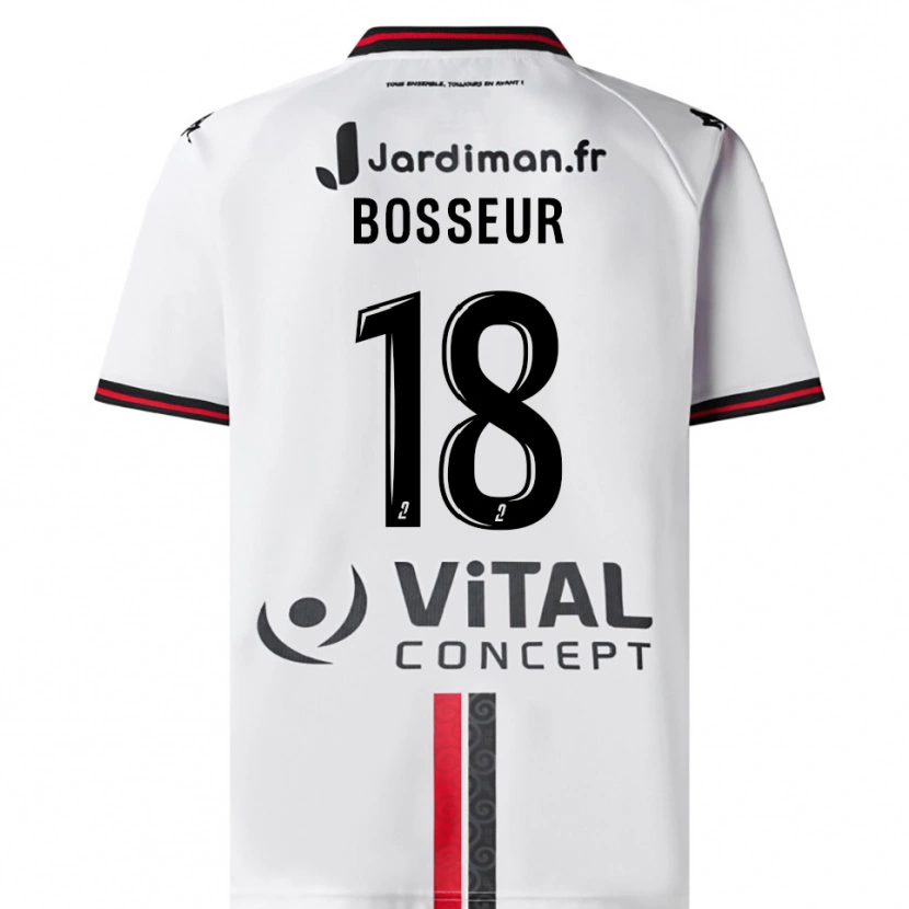 Danxen Dames Youna Bosseur #18 Wit Rood Uitshirt Uittenue 2025/26 T-Shirt België