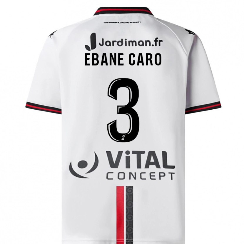 Danxen Dames Noa Ebane Caro #3 Wit Rood Uitshirt Uittenue 2025/26 T-Shirt België