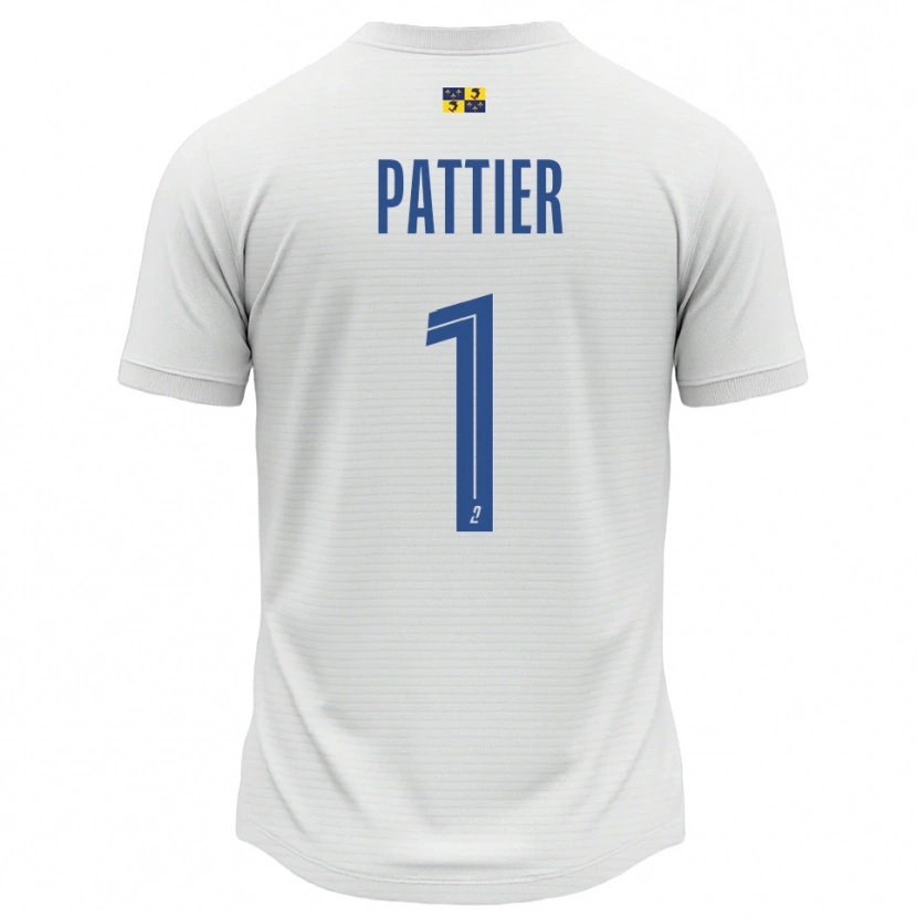 Danxen Dames Maxime Pattier #1 Wit Blauw Uitshirt Uittenue 2025/26 T-Shirt België