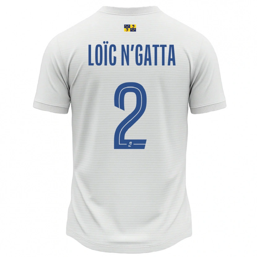 Danxen Dames Ange Loïc N'gatta #2 Wit Blauw Uitshirt Uittenue 2025/26 T-Shirt België