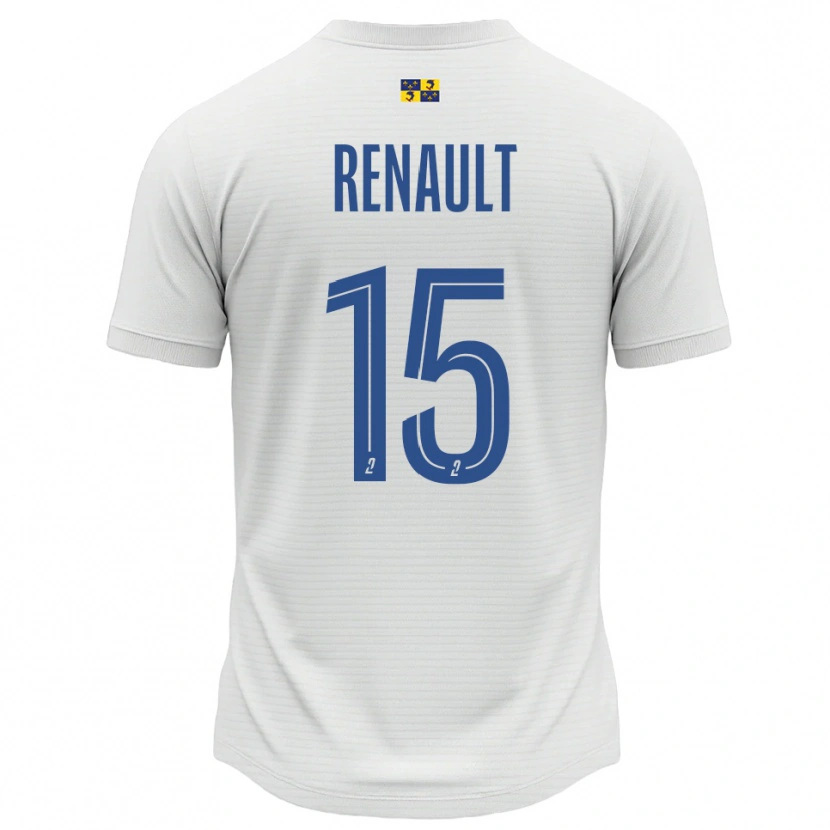 Danxen Dames Sylvie Renault #15 Wit Blauw Uitshirt Uittenue 2025/26 T-Shirt België