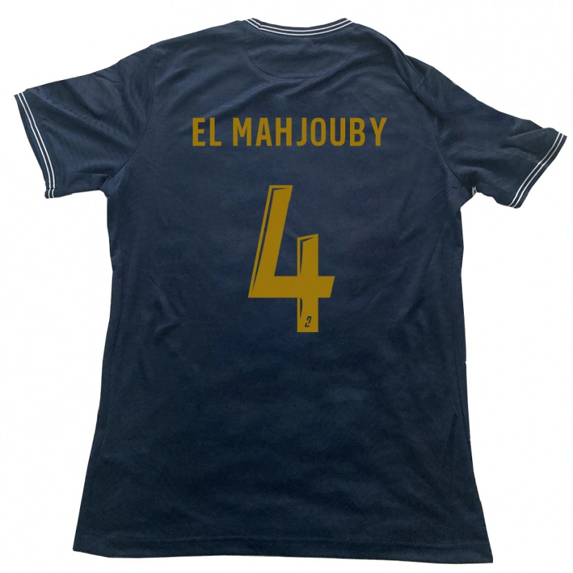 Danxen Dames Adam El Mahjouby #4 Marine Goud Uitshirt Uittenue 2025/26 T-Shirt België
