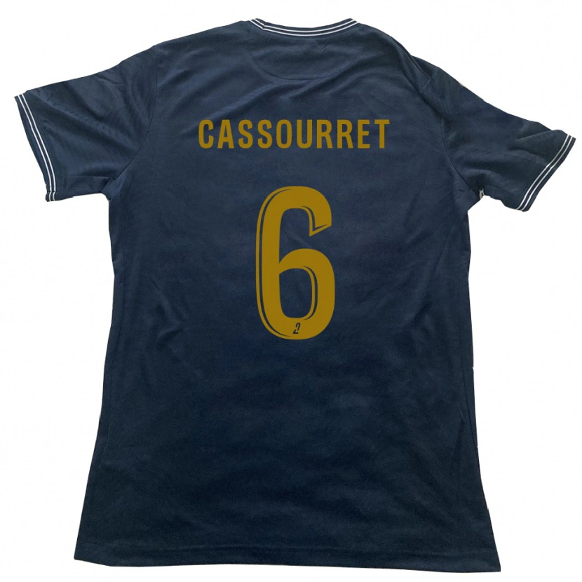 Danxen Dames Vincent Cassourret #6 Marine Goud Uitshirt Uittenue 2025/26 T-Shirt België