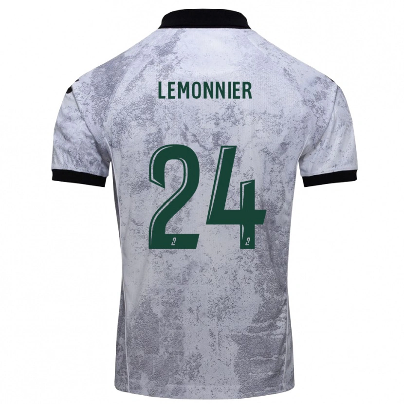 Danxen Dames Pierre Lemonnier #24 Wit Zwart Uitshirt Uittenue 2025/26 T-Shirt België