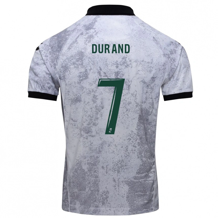 Danxen Dames Damien Durand #7 Wit Zwart Uitshirt Uittenue 2025/26 T-Shirt België