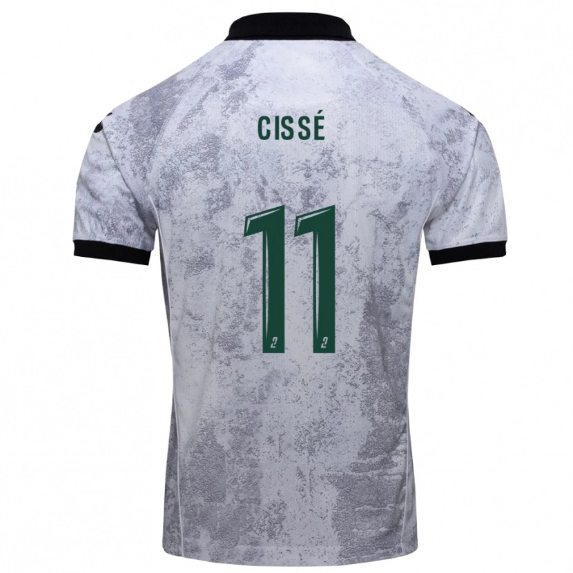 Danxen Dames Kemo Cissé #11 Wit Zwart Uitshirt Uittenue 2025/26 T-Shirt België