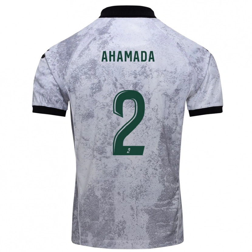 Danxen Dames Mohafidh Ahamada #2 Wit Zwart Uitshirt Uittenue 2025/26 T-Shirt België