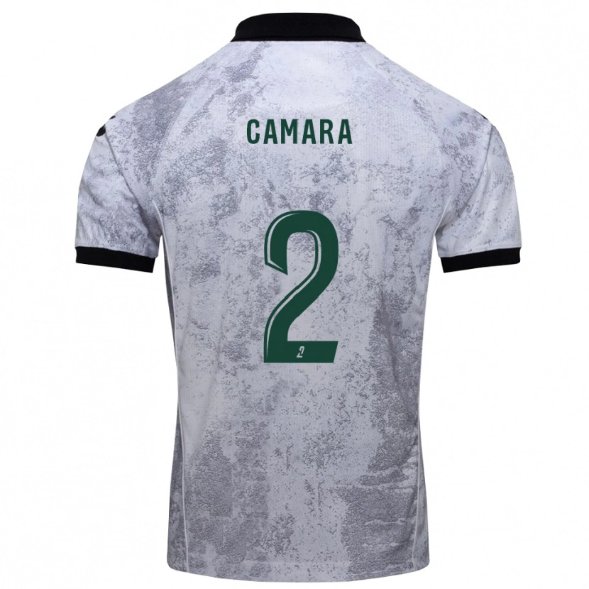 Danxen Dames Diadé Camara #2 Wit Zwart Uitshirt Uittenue 2025/26 T-Shirt België