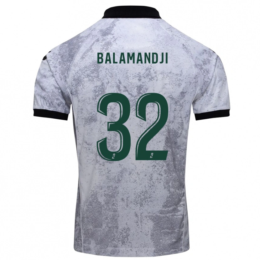 Danxen Dames Kossingou Balamandji #32 Wit Zwart Uitshirt Uittenue 2025/26 T-Shirt België