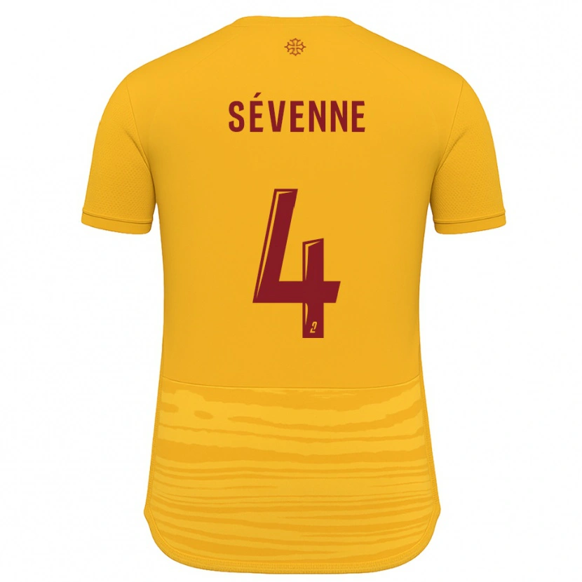 Danxen Dames Éloïse Sévenne #4 Oranje Bourgondisch Uitshirt Uittenue 2025/26 T-Shirt België
