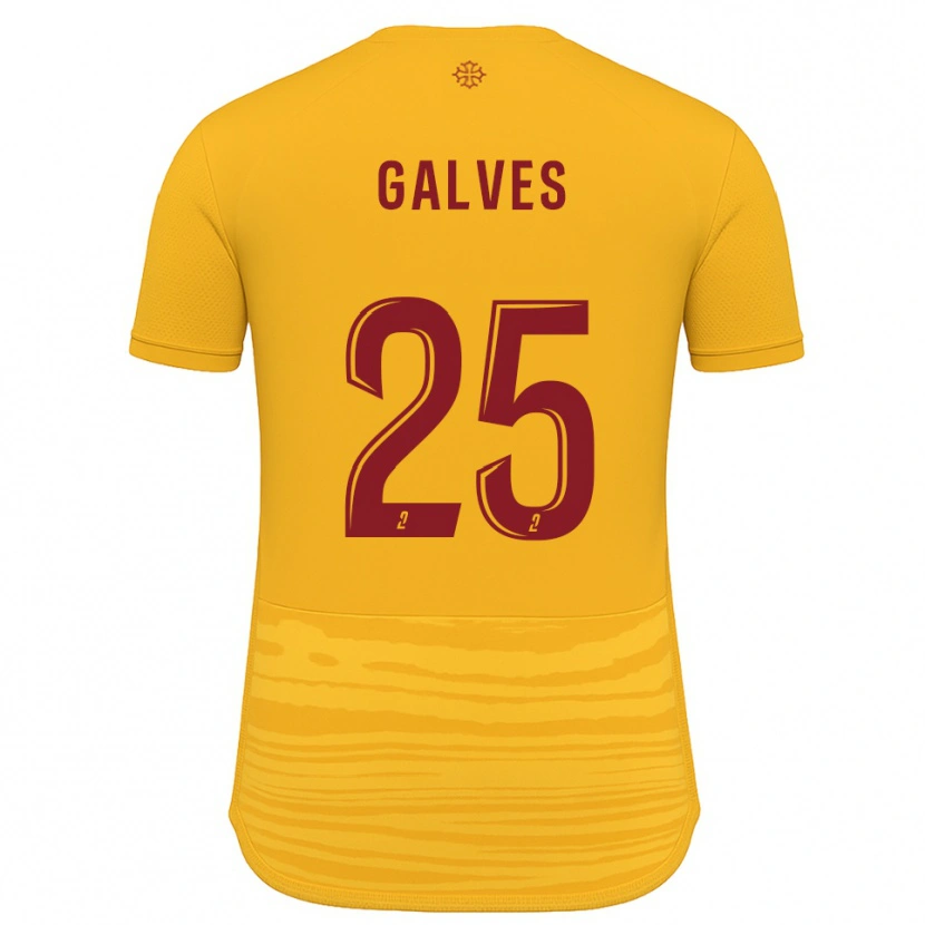Danxen Dames Nolan Galves #25 Oranje Bourgondisch Uitshirt Uittenue 2025/26 T-Shirt België