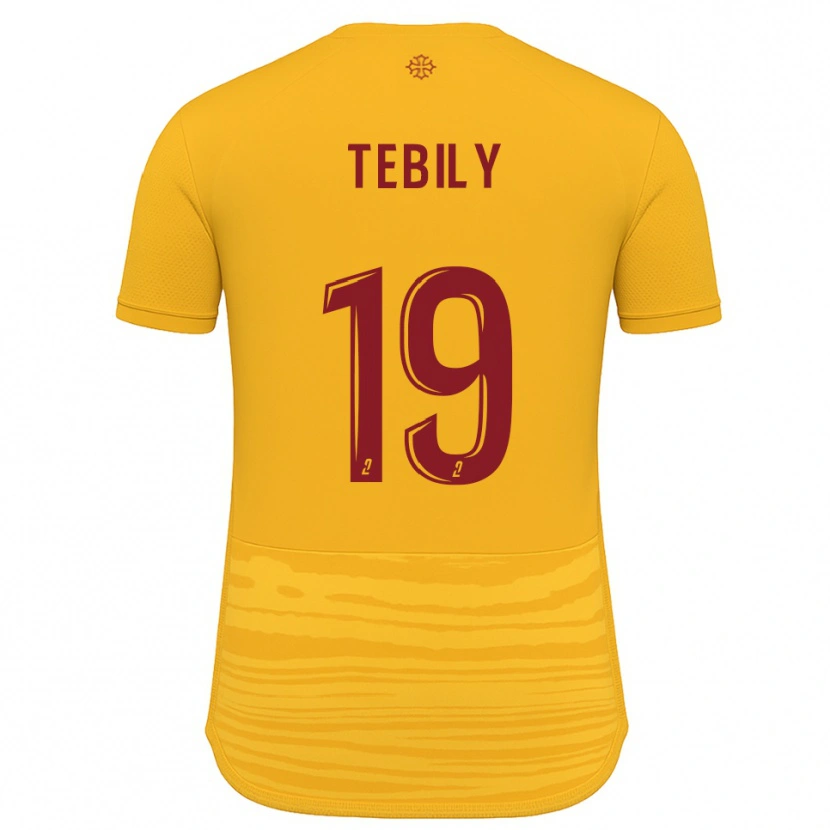 Danxen Dames Hermann Tebily #19 Oranje Bourgondisch Uitshirt Uittenue 2025/26 T-Shirt België