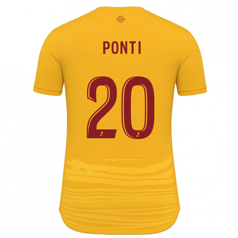 Danxen Dames Ryan Ponti #20 Oranje Bourgondisch Uitshirt Uittenue 2025/26 T-Shirt België