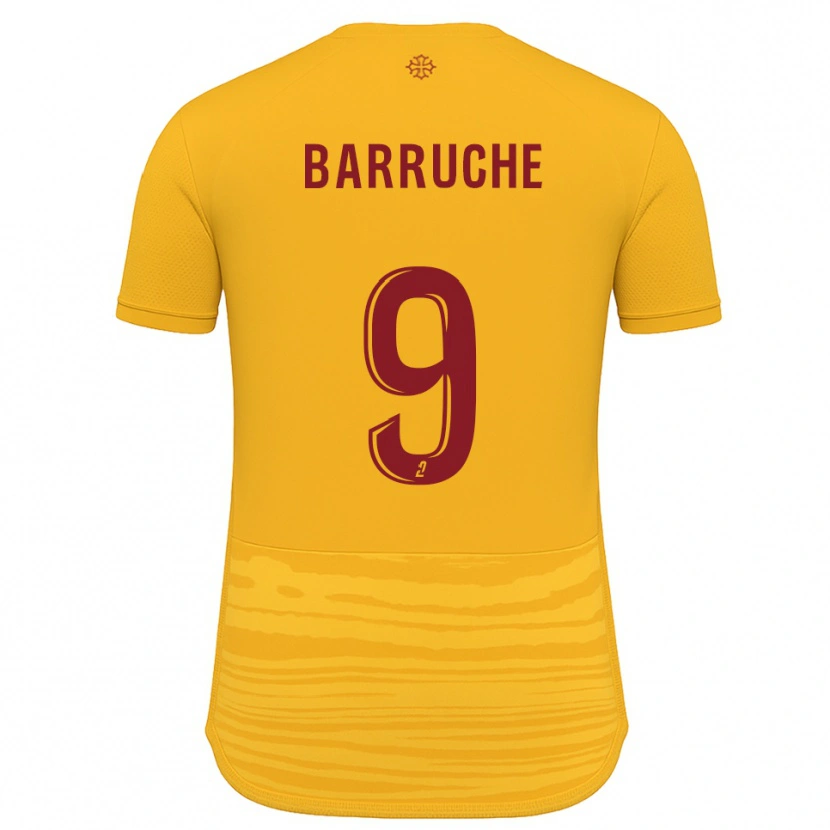 Danxen Dames Théo Barruche #9 Oranje Bourgondisch Uitshirt Uittenue 2025/26 T-Shirt België