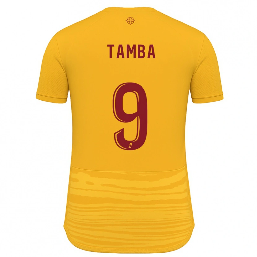Danxen Dames Adama Tamba #9 Oranje Bourgondisch Uitshirt Uittenue 2025/26 T-Shirt België
