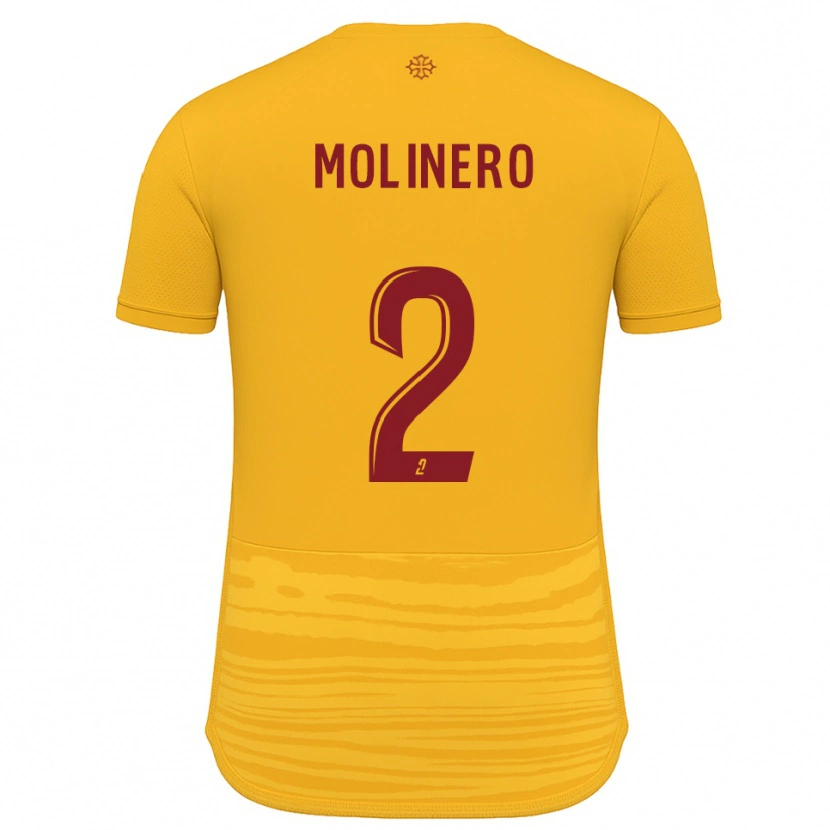 Danxen Dames Leny Molinero #2 Oranje Bourgondisch Uitshirt Uittenue 2025/26 T-Shirt België
