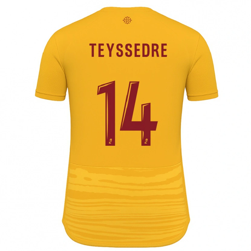 Danxen Dames Maexan Teyssedre #14 Oranje Bourgondisch Uitshirt Uittenue 2025/26 T-Shirt België