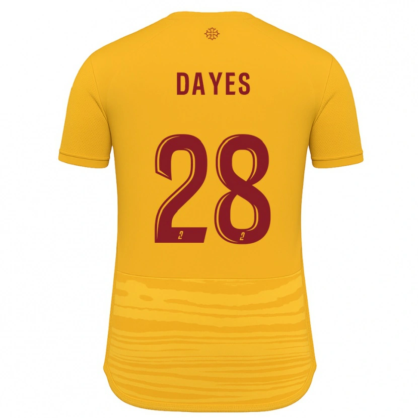 Danxen Dames Mikayla Dayes #28 Oranje Bourgondisch Uitshirt Uittenue 2025/26 T-Shirt België