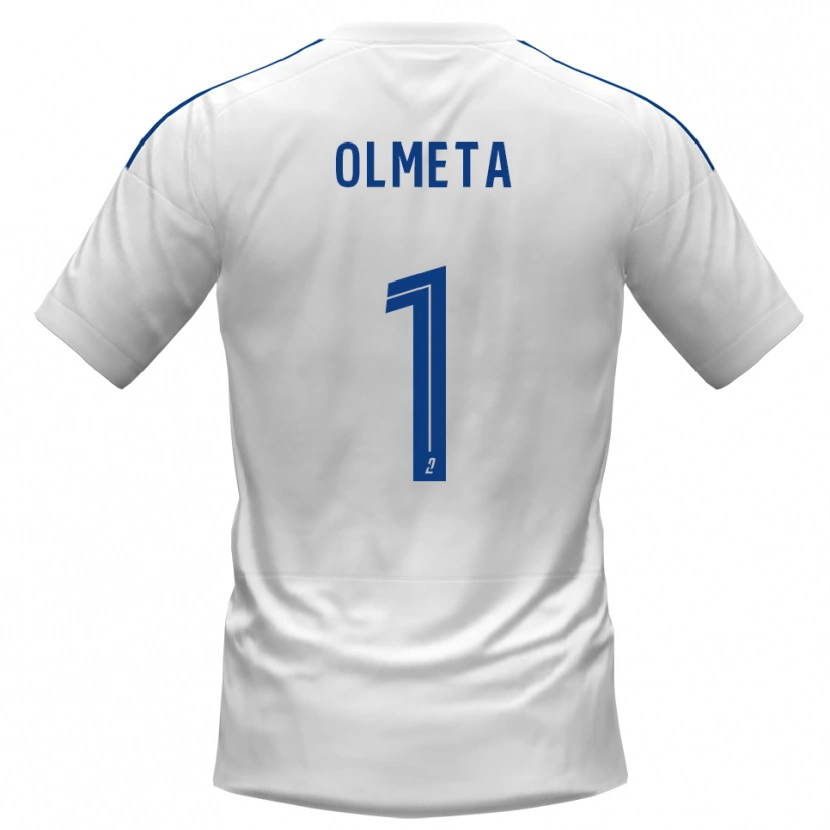 Danxen Dames Lisandru Olmeta #1 Wit Blauw Uitshirt Uittenue 2025/26 T-Shirt België