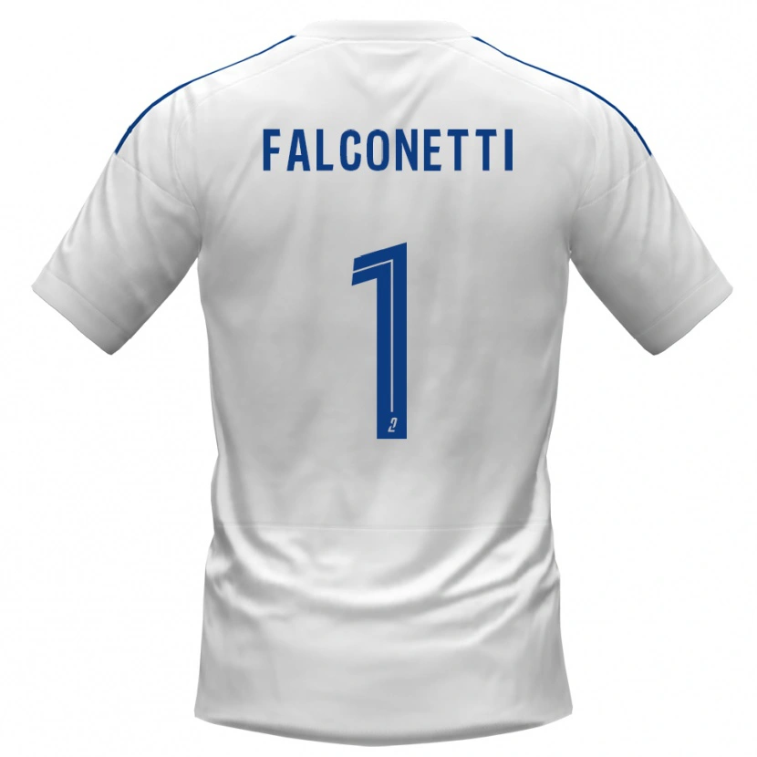 Danxen Dames Thomas Falconetti #1 Wit Blauw Uitshirt Uittenue 2025/26 T-Shirt België