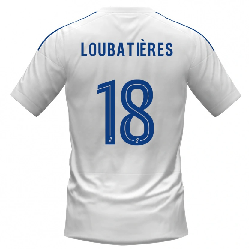 Danxen Dames Matéo Loubatières #18 Wit Blauw Uitshirt Uittenue 2025/26 T-Shirt België