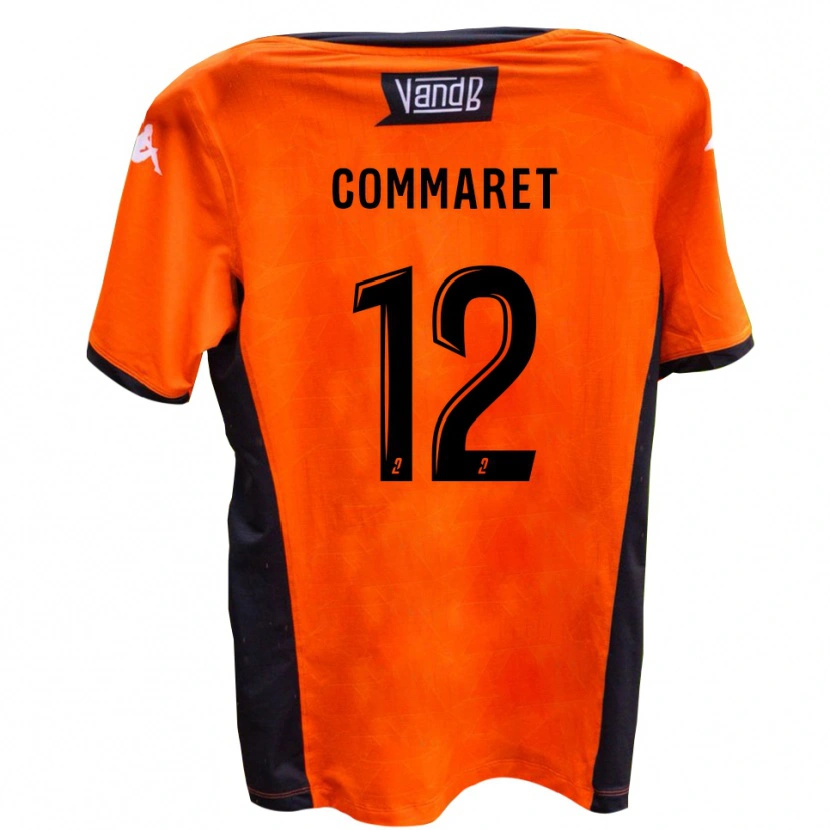 Danxen Dames Mattéo Commaret #12 Wit Zwart Uitshirt Uittenue 2025/26 T-Shirt België