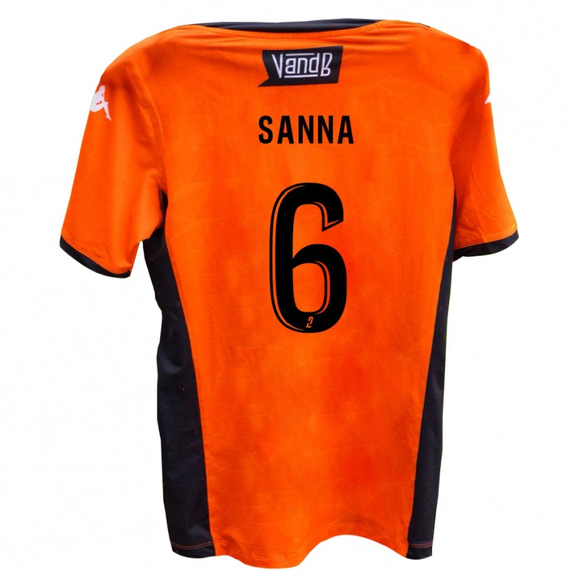 Danxen Dames Sam Sanna #6 Wit Zwart Uitshirt Uittenue 2025/26 T-Shirt België