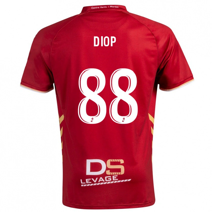 Danxen Dames Malick Diop #88 Bourgondisch Goud Uitshirt Uittenue 2025/26 T-Shirt België