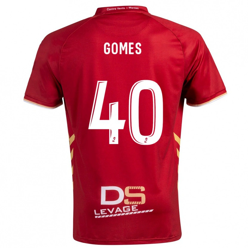 Danxen Dames Yvan Gomes #40 Bourgondisch Goud Uitshirt Uittenue 2025/26 T-Shirt België