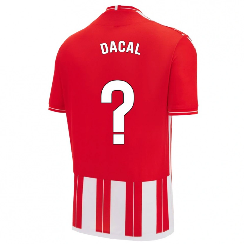 Danxen Kinderen Sergio Dacal #0 Rood Wit Thuisshirt Thuistenue 2025/26 T-Shirt België