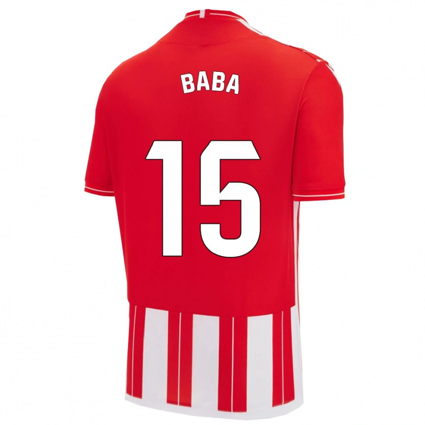 Danxen Kinderen Iddrisu Baba #15 Rood Wit Thuisshirt Thuistenue 2025/26 T-Shirt België