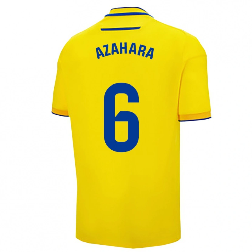 Danxen Kinderen Azahara #6 Geel Marineblauw Thuisshirt Thuistenue 2025/26 T-Shirt België