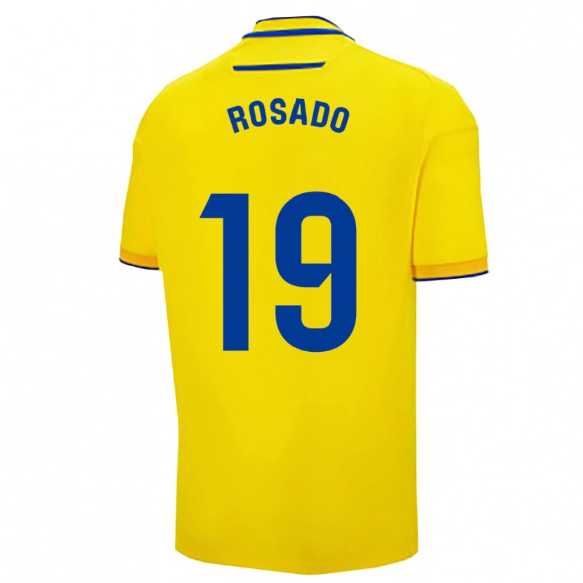 Danxen Kinderen Roberto Rosado #19 Geel Marineblauw Thuisshirt Thuistenue 2025/26 T-Shirt België
