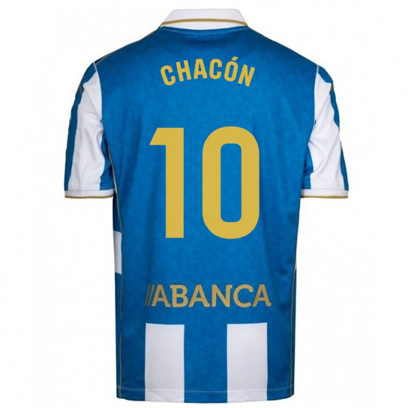 Danxen Kinderen Luis Chacón #10 Wit Blauw Thuisshirt Thuistenue 2025/26 T-Shirt België
