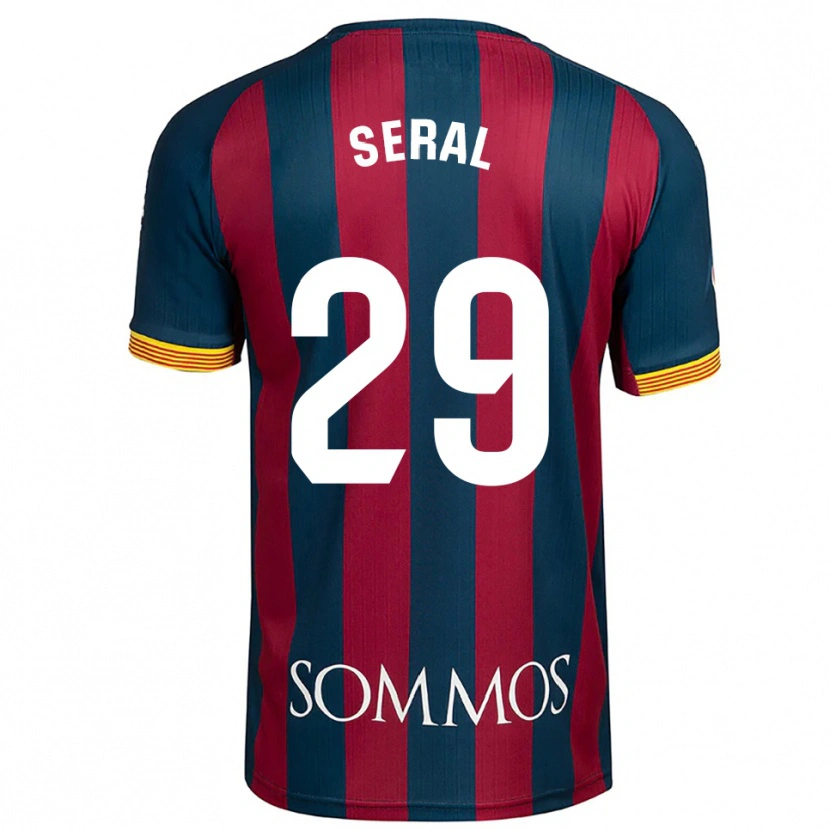 Danxen Kinderen Abel Seral #29 Marineblauw Rood Thuisshirt Thuistenue 2025/26 T-Shirt België