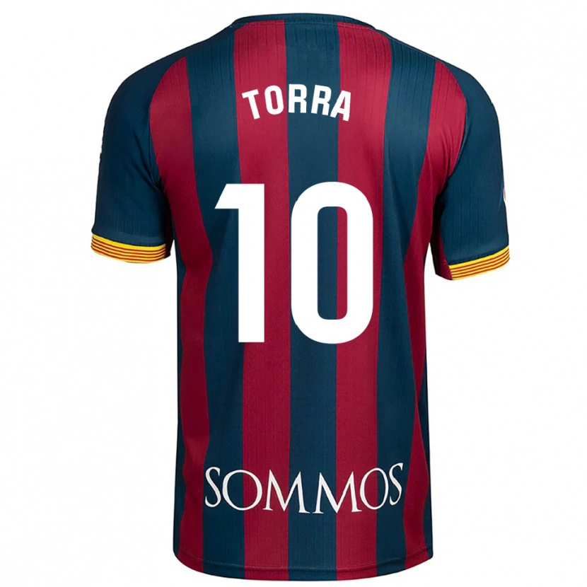 Danxen Kinderen Marc Torra #10 Marineblauw Rood Thuisshirt Thuistenue 2025/26 T-Shirt België