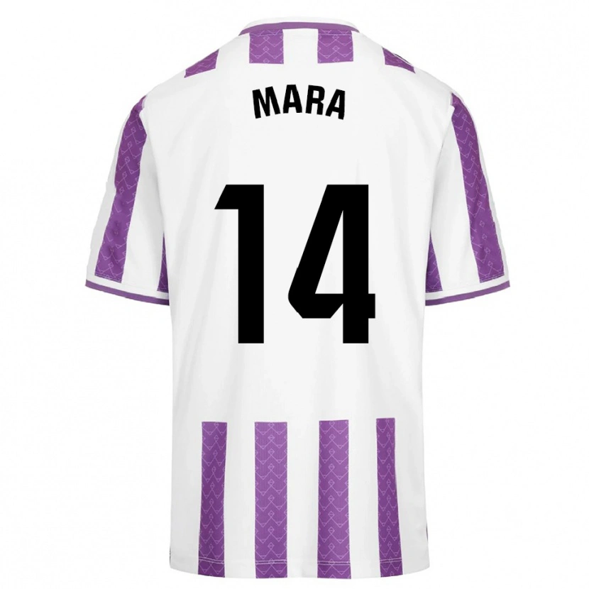 Danxen Kinderen Mara Martínez Fuertes #14 Paars Wit Thuisshirt Thuistenue 2025/26 T-Shirt België