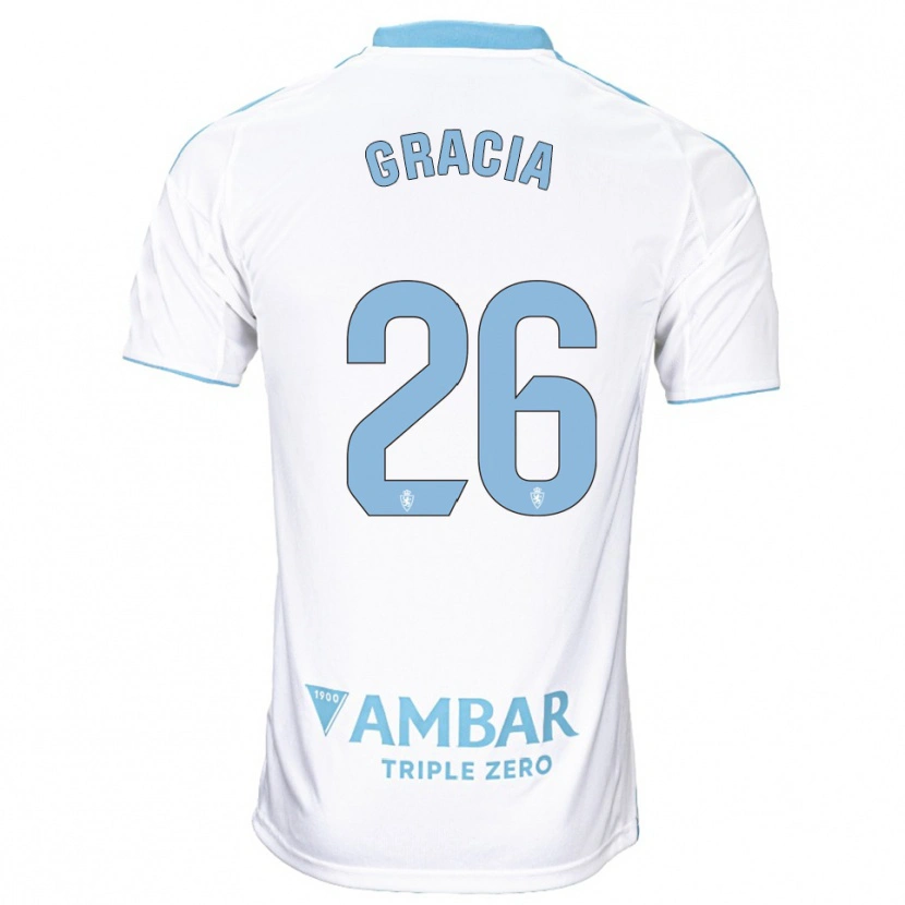 Danxen Kinderen Gori Gracia #26 Wit Hemelsblauw Thuisshirt Thuistenue 2025/26 T-Shirt België